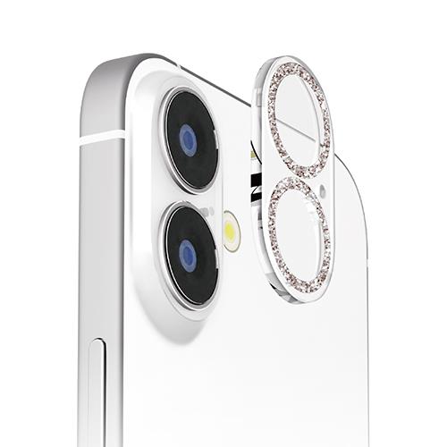 PGA PG-24ACLG07SV ラメシルバー iPhone16/16Plus用 カメラフルプロテクター