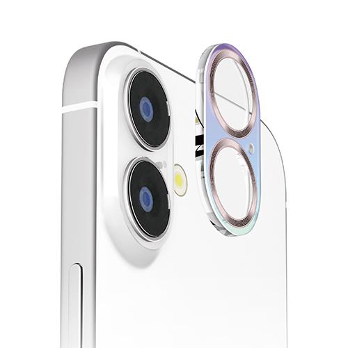 PGA PG-24ACLG14GD オーロラ/ゴールド iPhone16/16Plus用 カメラフルプロテクター