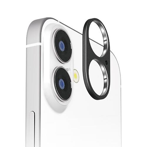 PGA PG-24ALGD04BK アルミ/ブラック iPhone16/16Plus用 カメラレンズフレーム
