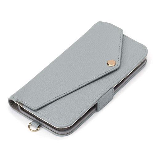 PGA PG-24BFP14GY グレー iPhone16Pro用 ダブルフリップカバー