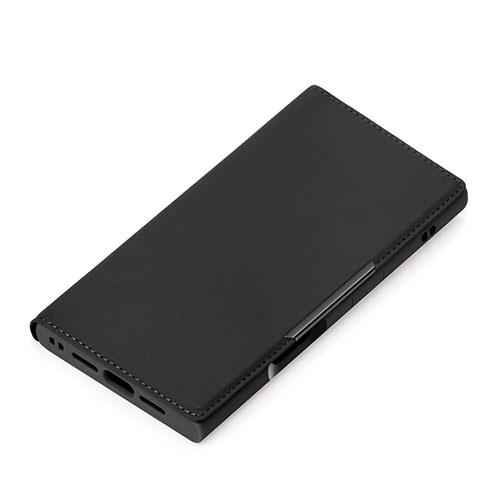 PGA PG-24BCF01BK ブラック iPhone16Pro用 クリアフリップケース