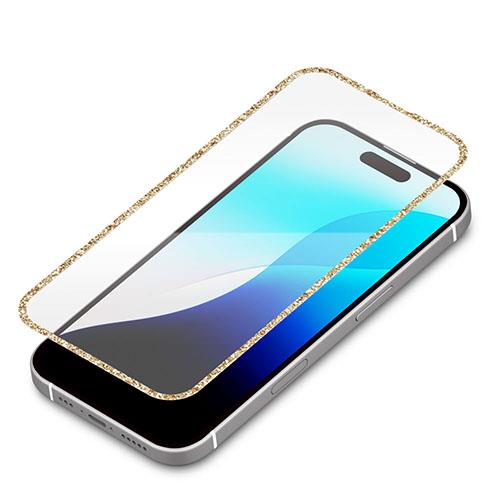 PGA PG-24BGLL03PK ピンクゴールド/高透明 iPhone16Pro用 液晶全面保護ガラス