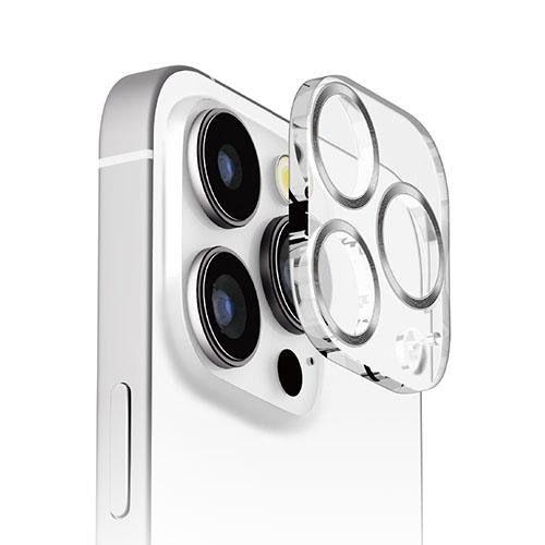PGA PG-24BCLG10SV クリア/シルバー iPhone16Pro/16ProMax用 カメラフルプロテクター