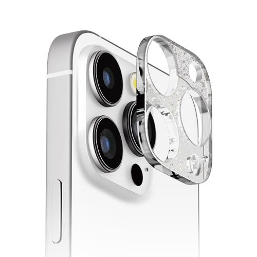PGA PG-24BLGD03LM ラメ iPhone16Pro/16ProMax用 カメラレンズフレーム