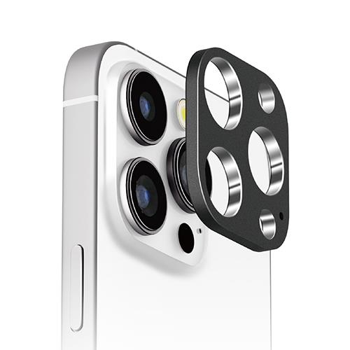 PGA PG-24BLGD04BK アルミ/ブラック iPhone16Pro/16ProMax用 カメラレンズフレーム