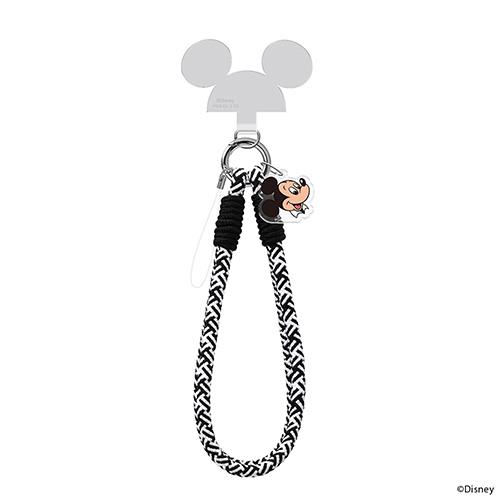 PGA PG-DSTHAN01MKY ミッキーマウス ストラップホルダー付 ハンドストラップ ディズニーキャラクター