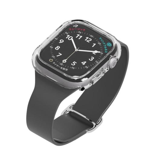 PGA PG-AWTPG46CL Apple Watch Series10 46mm用 ガラスハイブリッドケース ゴリラガラス