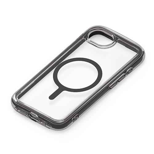 PGA PG-25KMA01BK グラファイト iPhone 16e用 MagSafe対応 エアクッションケース 背面ケース