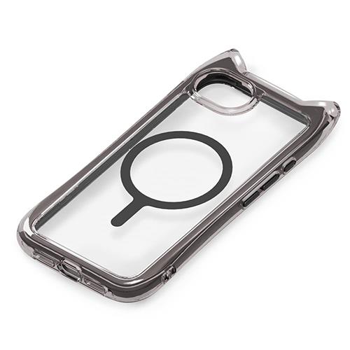 PGA PG-25KMA09BK ブラック iPhone 16e用 MagSafe対応 エアクッションケース 背面ケース