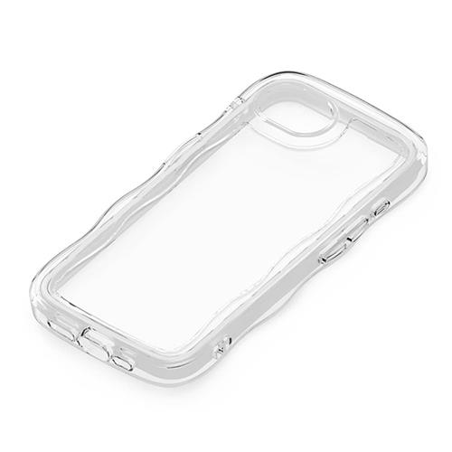 PGA PG-25KAR11CL クリア iPhone 16e用 エアクッションケース ウェーブ 背面ケース