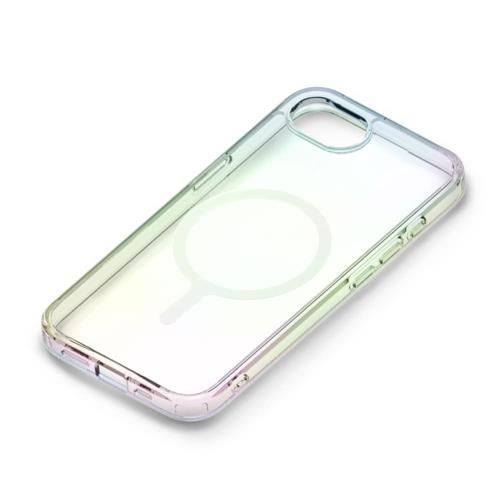 PGA PG-25KMH08AR オーロラ iPhone 16e用 MagSafe対応 ハイブリッドケース 背面ケース