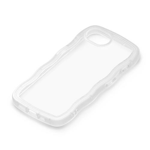 PGA PG-25KWPT01CL クリア iPhone 16e用 ウェーブケース 背面ケース