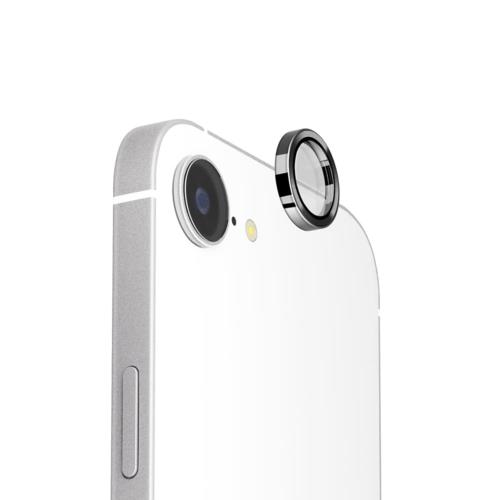 PGA PG-25KCLG03BK メタルブラック iPhone 16e用 カメラレンズプロテクター カメラプロテクター