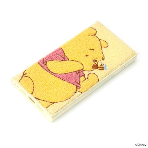 PGA PG-D25KCF03POO くまのプーさん iPhone 16e用 クリアフリップケース サガラ刺繍 Disneyケース