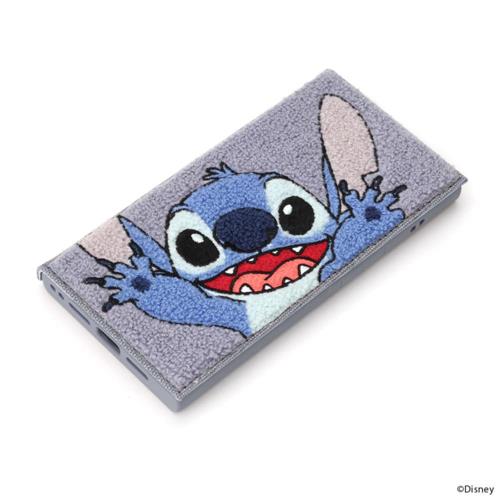 PGA PG-D25KCF04STI スティッチ iPhone 16e用 クリアフリップケース サガラ刺繍 Disneyケース