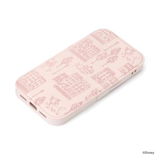 PGA PG-D25KGF02MAR ディズニーマリー iPhone 16e用 ガラスフリップケース Ｄisneyケース