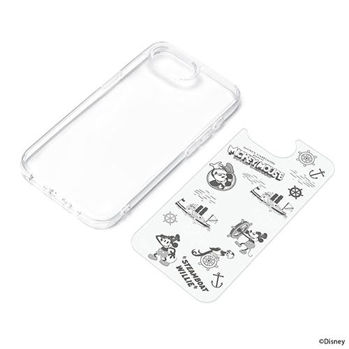 PGA PG-D25KPT01MKY ミッキーマウス iPhone 16e用 クリアハイブリッドケース Ｄisneyケース