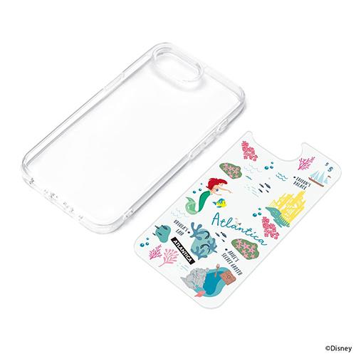 PGA PG-D25KPT02ARL アリエル iPhone 16e用 クリアハイブリッドケース Disneyケース