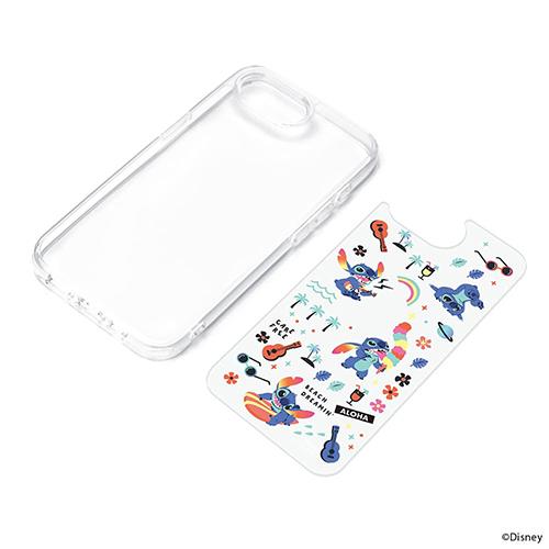 PGA PG-D25KPT03STI スティッチ iPhone 16e用 クリアハイブリッドケース Disneyケース