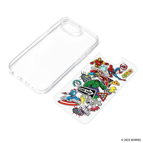 PGA PG-D25KPT08MVL マーベル iPhone 16e用 クリアハイブリッドケース Disneyケース