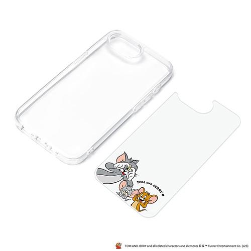 PGA PG-W25KPT02TAJ トムとジェリー/B iPhone 16e用 クリアハイブリッドケース Warner Bros.ケース