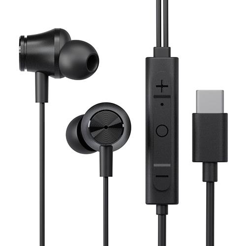 PGA PGSECE5BK1 ブラック USB Type-Cコネクタ 有線ステレオイヤホン アクティブノイズキャン