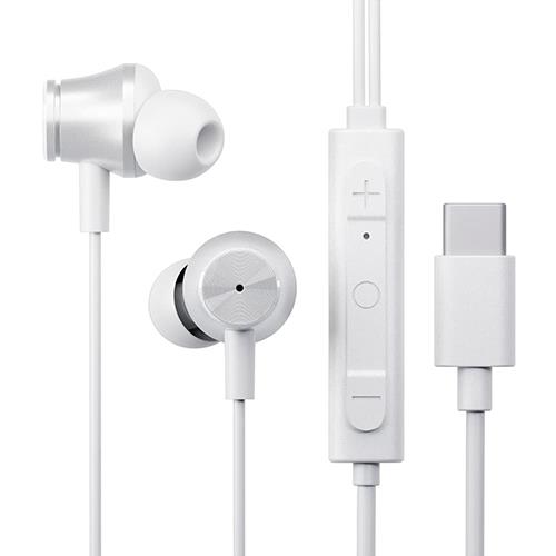 PGA PG-SECE5WH2 ホワイト USB Type-Cコネクタ 有線ステレオイヤホン アクティブノイズキャン