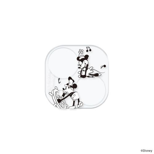 PGA PG-D23ACLG11MKY 蒸気船ウィリー iPhone 15/15 Plus/14/14 Plus用 カメラフルプロテクター ディズニーキャラクター