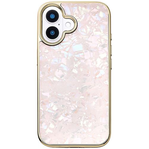 UNiCASE(ユニケース) UNICSIP24M0GSPN Glass Shell Case for iPhone16用 pink