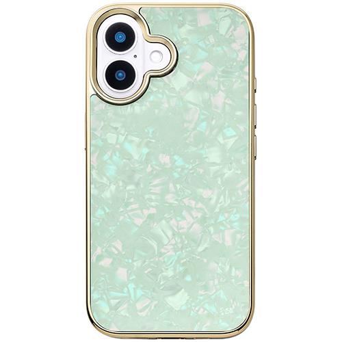 UNiCASE(ユニケース) UNICSIP24M0GSMT Glass Shell Case for iPhone16用 mint