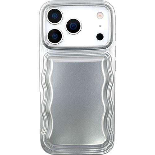 UNiCASE(ユニケース) wavy loop silver for iPhone17 Proケース UNI-CSIP25MP-5WLPSV