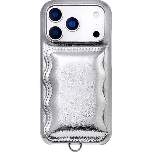 UNiCASE(ユニケース) Volume Wavy Puff silver for iPhone17 Proケース UNI-CSIP25MP-2VWSV