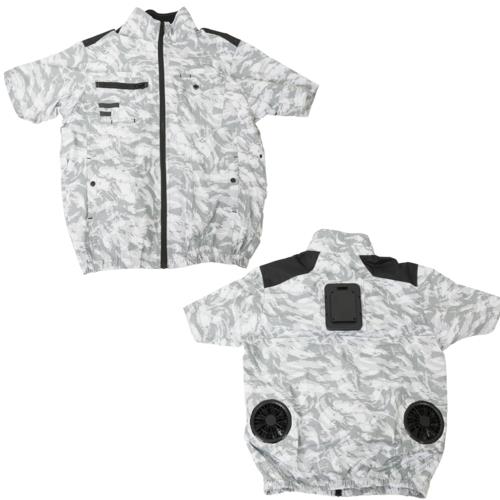 【長期保証付】サンコー(Thanko) 圧倒的に冷える冷蔵服4 2025年モデル 半袖タイプ ストームホワイト 5L(胸囲138cm 肩幅54cm 着丈71cm) USB給電 TKWE25SSW5L