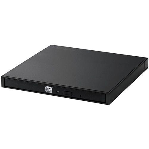 ロジテック(LOGITEC) LDR-PXA8CU2LBK ﾌﾞﾗｯｸ 外付け DVDﾄﾞﾗｲﾌﾞ CD / DVD USB 2.0 Type-Cｹｰﾌﾞﾙ付属 書込み/再生 ﾊﾞｽﾊﾟﾜｰ M-DISC対応 超薄型
