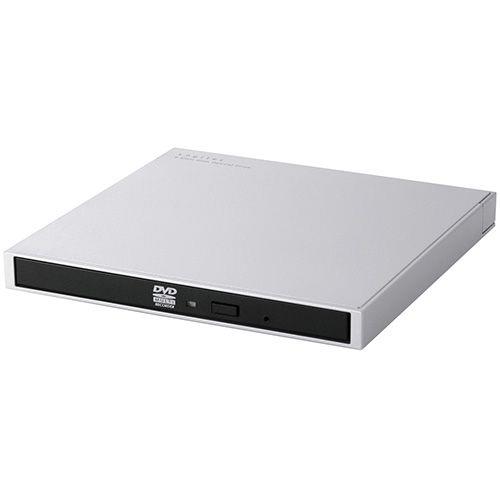 ロジテック(LOGITEC) LDR-PWA8CU3MSV シルバー 外付け DVDドライブ CD / DVD USB 3.2 Gen1 Type-Cケーブル付属 書込み/再生 バスパワー M-DISC対応 超薄型