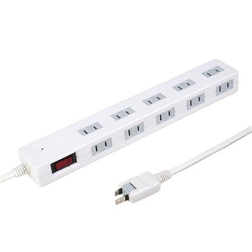 STYLED(スタイルド) STP10W-3 ホワイト ACタップ 10個口 10個口 上挿し5・横挿し5 3m