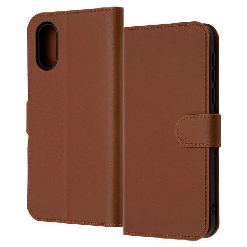 ray-out(レイ・アウト) RT-S859ELC1/DK ブラウン シンプルスマホ7 / 6用 耐衝撃 手帳型レザーケース Like standard シンプル マグネット