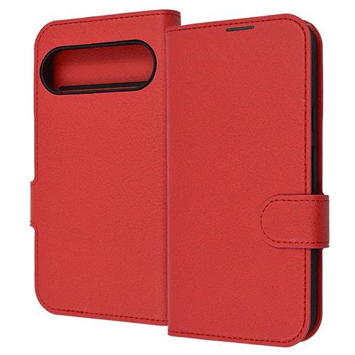 ray-out(レイ・アウト) RT-GP9PELC1/R レッド Google Pixel 9/9 Pro用 Like standard 耐衝撃 手帳型レザーケース シンプル マグネット