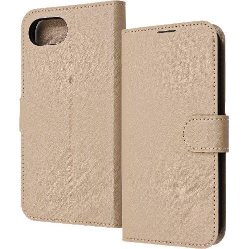 ray-out(レイ・アウト) RT-P50ELC1/BE シャイニーベージュ iPhone 16e用 Like standard 耐衝撃 マグネットベルト シンプル 手帳型レザーケース
