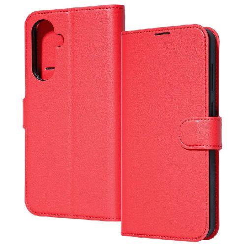 ray-out(レイ・アウト) RT-GA36ELC1/R レッド Galaxy A36 5G用 Like standard 耐衝撃 マグネットベルト シンプル 手帳型レザーケース