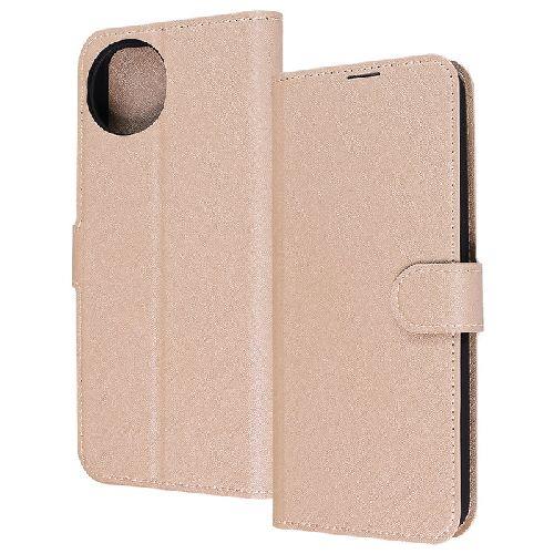 ray-out(レイ・アウト) RT-AQL3ELC1/BE シャイニーベージュ AQUOS wish5用 Like standard 耐衝撃 マグネットベルト シンプル 手帳型レザーケース