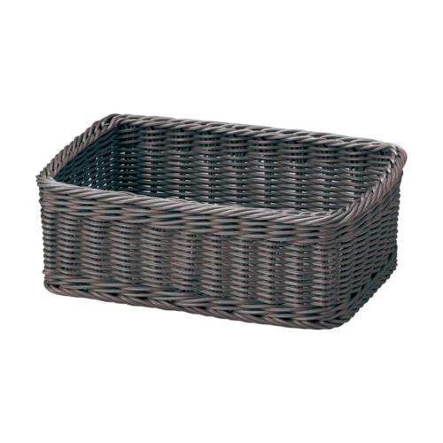 キレーネ プリュス(kleane plus) KLEANE PLUS 洗える抗菌素材のスクエアアメニティーバスケット S DGY ダークグレイ ブレッドケース 食洗機対応 洗える 手編み