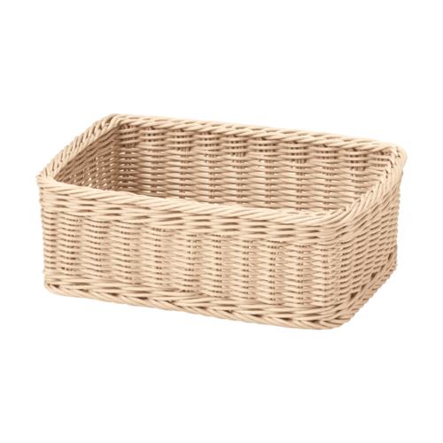 キレーネ プリュス(kleane plus) KLEANE PLUS 洗える抗菌素材のスクエアアメニティーバスケット Sサイズ BG ライトベージュ ブレッドバスケット 食洗機対応 食卓