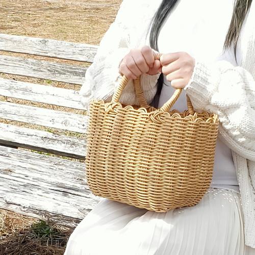 ア・ラッテ(al・atte) al・atte ア・ラッテ 洗える抗菌かごバッグS BR PPかごバッグ 温泉バッグ スパバッグ プールバッグ 湯かご 抗菌 洗える 海