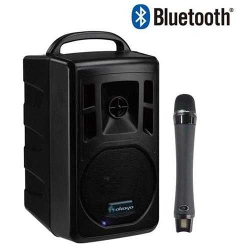 【長期保証付】OkayoJapan(オカヨジャパン) JDL-510DU-M1 ポータブルスピーカー ワイヤレススピーカー Bluetooth対応 800MHzデジタル帯ワイヤレスマイク1本付属セット