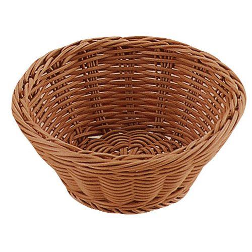 トーダイ PP丸型バスケット ブラウン 18型 RO-204-BR