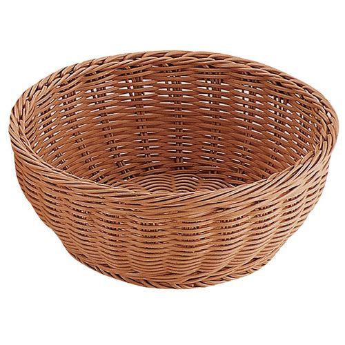 トーダイ PP丸型バスケット ブラウン 24型 RO-210-BR