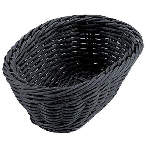 トーダイ PP小判型バスケット ブラック 18型 OV-131-BK