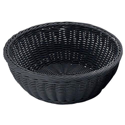 トーダイ PP丸型バスケット ブラック 27型 RO-434-BK