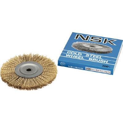 鳴門屋 W-29 鋼線ゴールドホイールブラシ